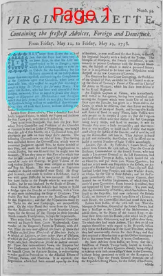 Page thumbnail for The Virginia Gazette