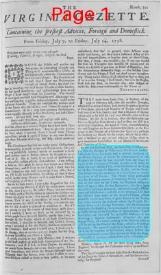 Page thumbnail for The Virginia Gazette