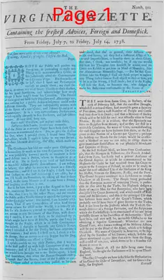 Page thumbnail for The Virginia Gazette