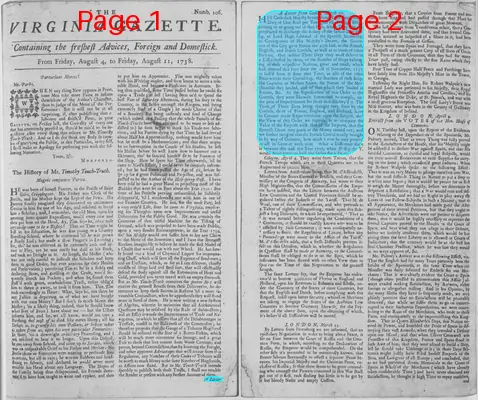 Page thumbnail for The Virginia Gazette