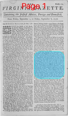 Page thumbnail for The Virginia Gazette
