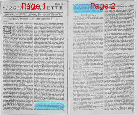 Page thumbnail for The Virginia Gazette