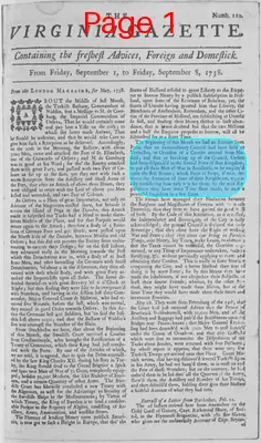 Page thumbnail for The Virginia Gazette