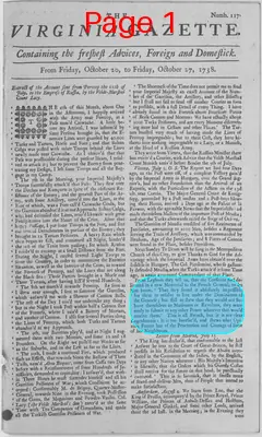 Page thumbnail for The Virginia Gazette
