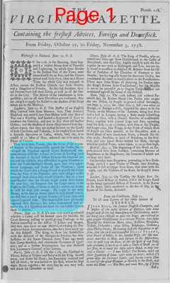 Page thumbnail for The Virginia Gazette