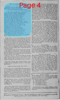 Page thumbnail for The Virginia Gazette
