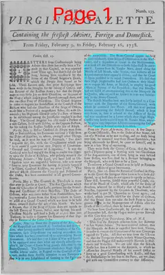 Page thumbnail for The Virginia Gazette