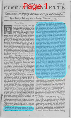 Page thumbnail for The Virginia Gazette