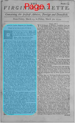 Page thumbnail for The Virginia Gazette