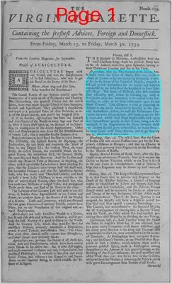 Page thumbnail for The Virginia Gazette