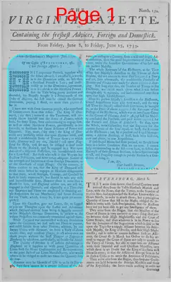 Page thumbnail for The Virginia Gazette