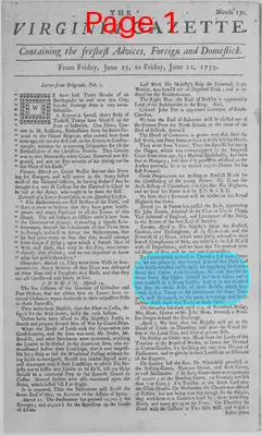 Page thumbnail for The Virginia Gazette