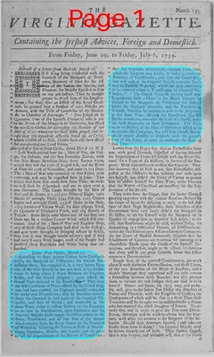 Page thumbnail for The Virginia Gazette