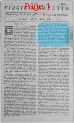 Page thumbnail for The Virginia Gazette