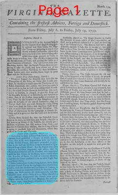 Page thumbnail for The Virginia Gazette