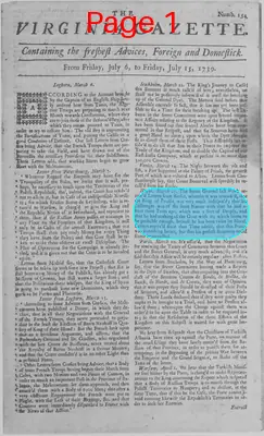 Page thumbnail for The Virginia Gazette