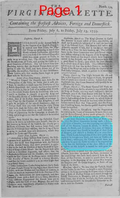 Page thumbnail for The Virginia Gazette