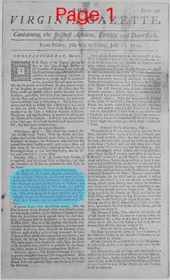 Page thumbnail for The Virginia Gazette