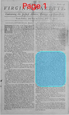 Page thumbnail for The Virginia Gazette