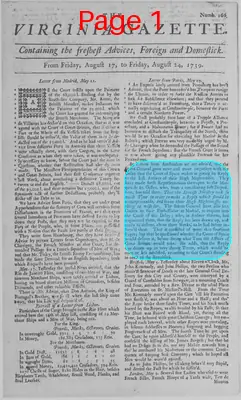 Page thumbnail for The Virginia Gazette