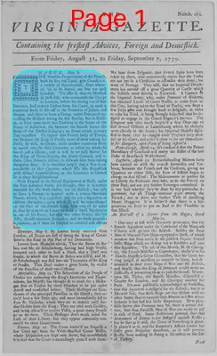Page thumbnail for The Virginia Gazette