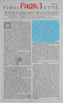 Page thumbnail for The Virginia Gazette