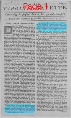 Page thumbnail for The Virginia Gazette