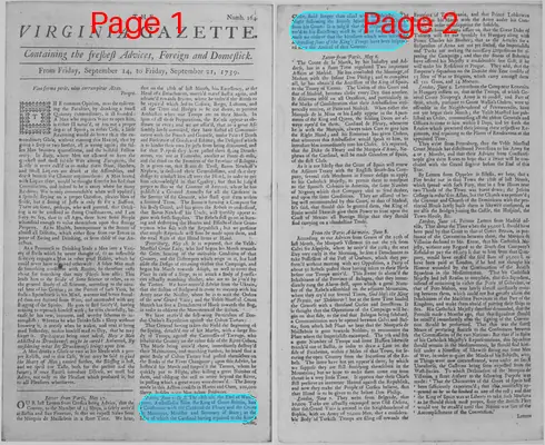 Page thumbnail for The Virginia Gazette