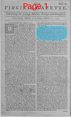 Page thumbnail for The Virginia Gazette