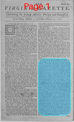 Page thumbnail for The Virginia Gazette