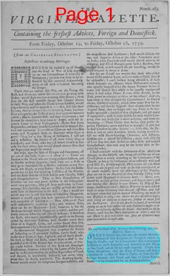 Page thumbnail for The Virginia Gazette