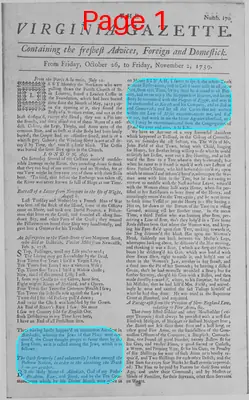 Page thumbnail for The Virginia Gazette