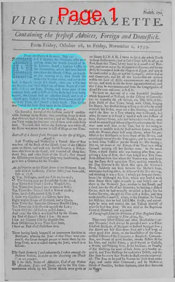 Page thumbnail for The Virginia Gazette