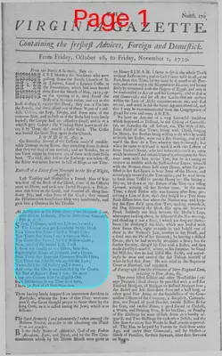 Page thumbnail for The Virginia Gazette
