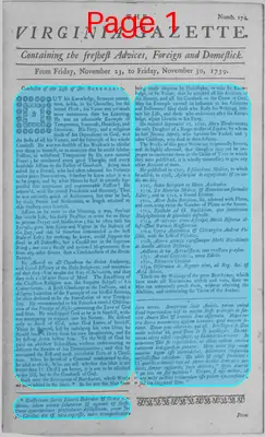 Page thumbnail for The Virginia Gazette