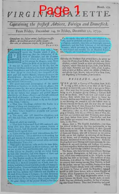 Page thumbnail for The Virginia Gazette