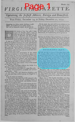 Page thumbnail for The Virginia Gazette