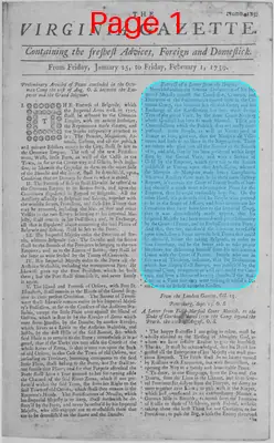 Page thumbnail for The Virginia Gazette
