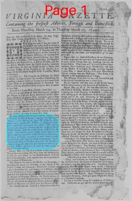 Page thumbnail for The Virginia Gazette