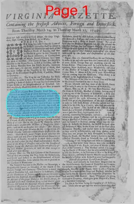 Page thumbnail for The Virginia Gazette