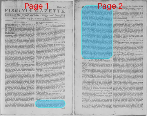 Page thumbnail for The Virginia Gazette