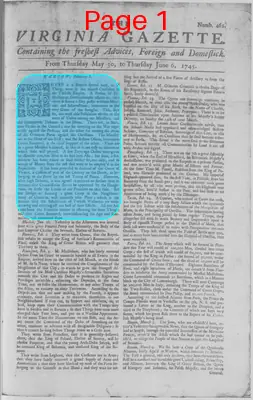 Page thumbnail for The Virginia Gazette