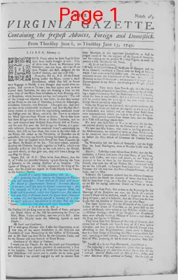 Page thumbnail for The Virginia Gazette