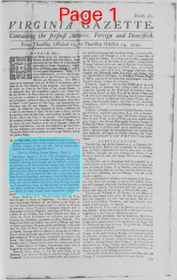 Page thumbnail for The Virginia Gazette