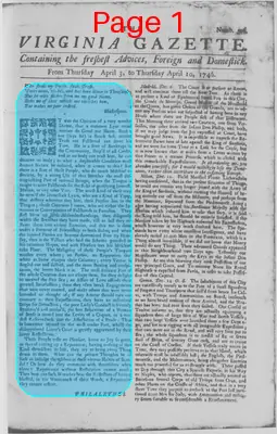 Page thumbnail for The Virginia Gazette