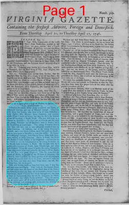 Page thumbnail for The Virginia Gazette