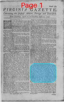 Page thumbnail for The Virginia Gazette