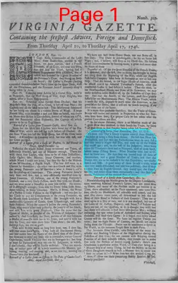Page thumbnail for The Virginia Gazette