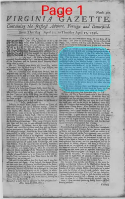 Page thumbnail for The Virginia Gazette