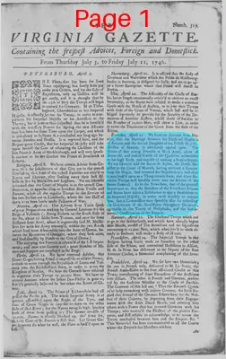Page thumbnail for The Virginia Gazette